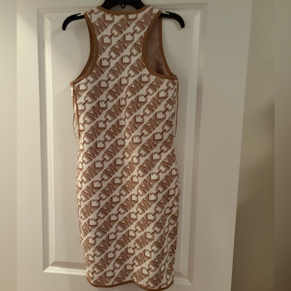 MICHAEL KORS EMPIRE LOGO JACQUARD MINI DRESS – SIZE SMALL - Picture 11 of 16